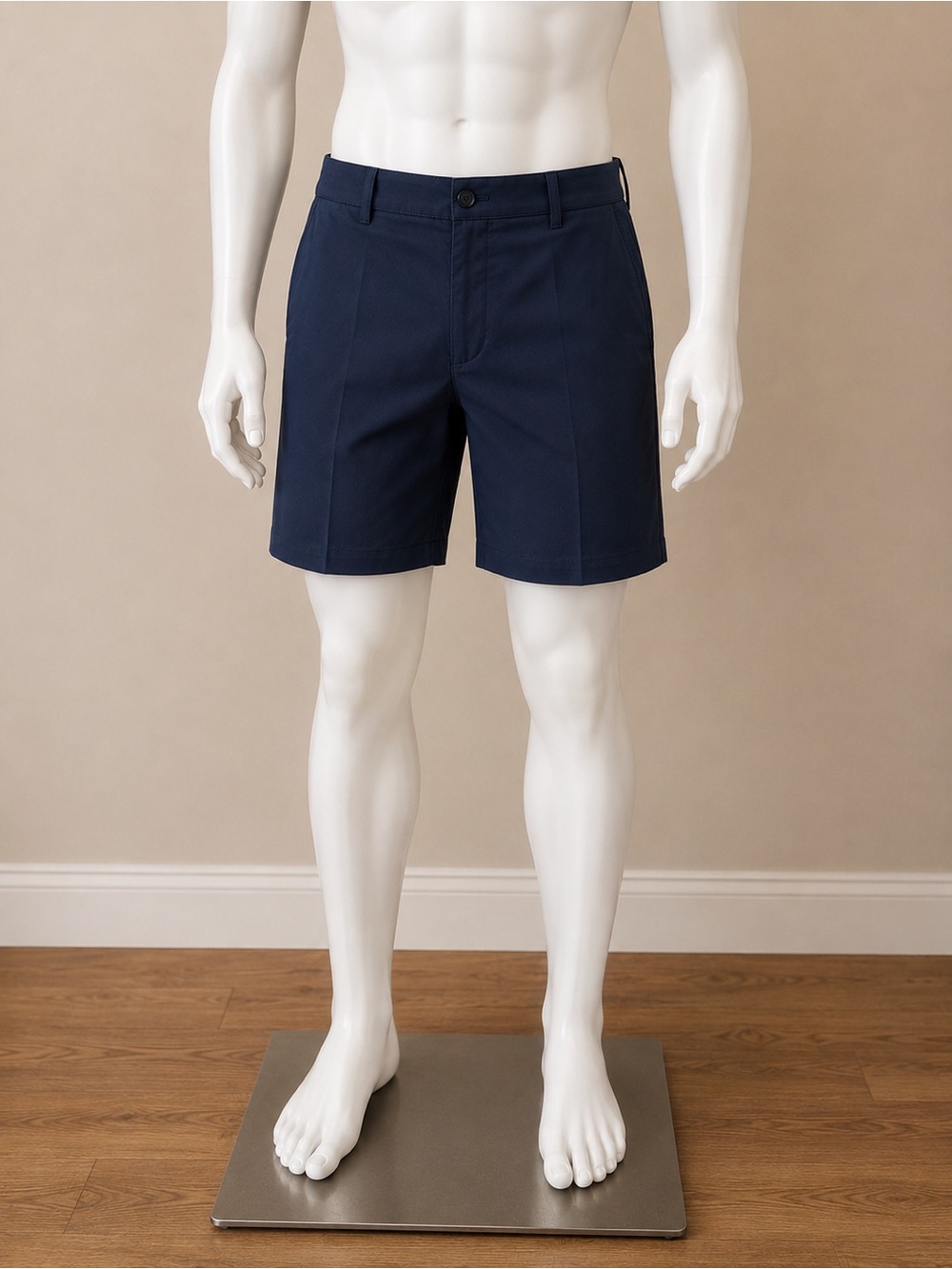 Red Kap Men’s Navy Flat Front Shorts Classic Workwear Casual